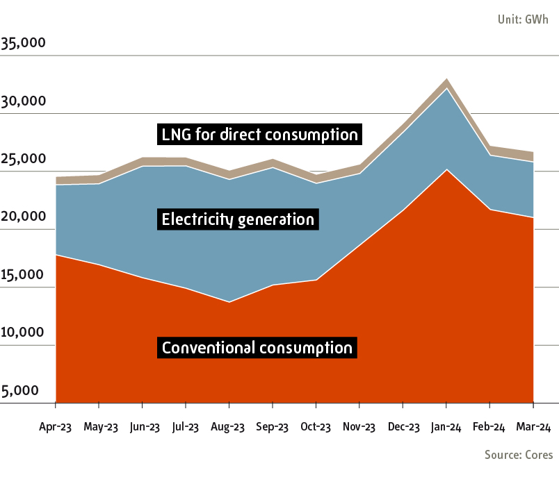Natural gas consumption 2023